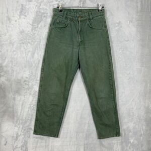 VTG Levis 560 Womens Jeans Student 28x28 (Fits 28x26) Green Tapered 90s USA Made